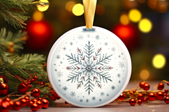Round Christmass Ornament PNG Product Image 1