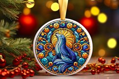 Round Christmas Ornament Sublimation|Clipart Product Image 1
