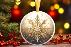 Round Christmas Ornament Sublimation|Clipart Product Image 3
