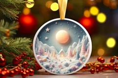 Pastel Christmas Candy Scene Sublimation PNG Product Image 3