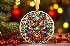Round Christmass Ornament PNG Product Image 1