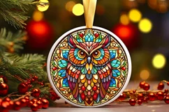 Round Christmas Ornament Sublimation|Clipart Product Image 1