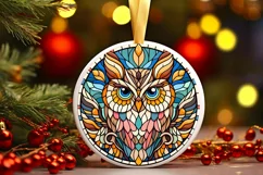 Round Christmas Ornament Sublimation|Clipart Product Image 1