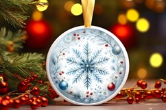 Round Christmas Ornament Sublimation|Clipart Product Image 3