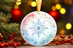 Round Christmass Ornament PNG Product Image 1