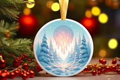 Pastel Christmas Candy Scene Sublimation PNG Product Image 3