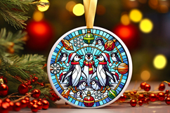 Round Christmass Ornament PNG Product Image 1