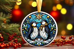 Round Christmass Ornament PNG Product Image 1