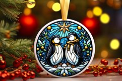 Round Christmas Ornament Sublimation|Clipart Product Image 1
