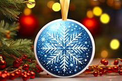 Round Christmass Ornament PNG Product Image 1