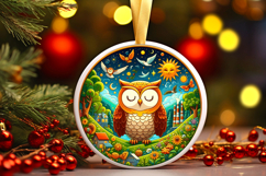 Round Christmass Ornament PNG Product Image 1