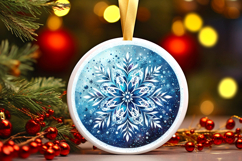 Round Christmass Ornament PNG Product Image 1