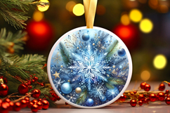 Round Christmass Ornament PNG Product Image 1