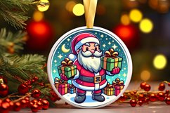 Round Christmas Ornament Sublimation|Clipart Product Image 1