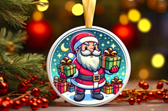 Round Christmass Ornament PNG Product Image 1