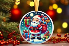 Round Christmas Ornament Sublimation|Clipart Product Image 1