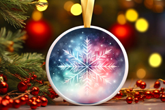 Round Christmass Ornament PNG Product Image 1