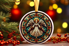 Round Christmass Ornament PNG Product Image 1