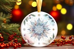Round Christmas Ornament Sublimation|Clipart Product Image 3