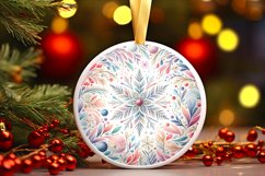 Round Christmas Ornament Sublimation|Clipart Product Image 3