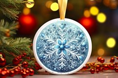 Round Christmas Ornament Sublimation|Clipart Product Image 3