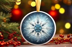 Round Christmas Ornament Sublimation|Clipart Product Image 3