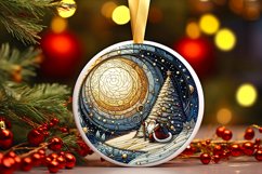 Round Christmas Ornament Sublimation|Clipart Product Image 1