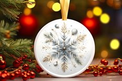 Round Christmas Ornament Sublimation|Clipart Product Image 3