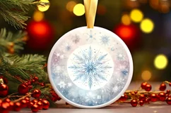 Round Christmas Ornament Sublimation|Clipart Product Image 3