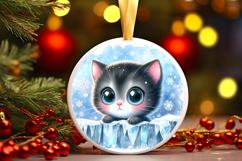 Round Christmass Ornament PNG Product Image 1