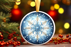 Round Christmass Ornament PNG Product Image 1