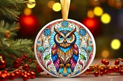 Round Christmas Ornament Sublimation|Clipart Product Image 2