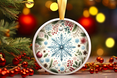 Round Christmass Ornament PNG Product Image 1