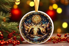 Round Christmas Ornament Sublimation|Clipart Product Image 1