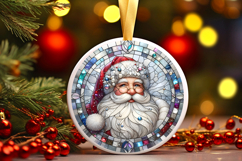 Round Christmass Ornament PNG Product Image 1