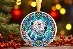 Round Christmass Ornament PNG Product Image 1
