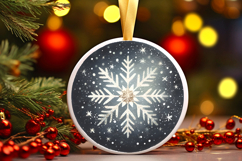 Round Christmass Ornament PNG Product Image 1