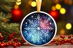 Round Christmas Ornament Sublimation|Clipart Product Image 3