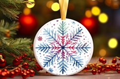 Round Christmas Ornament Sublimation|Clipart Product Image 3