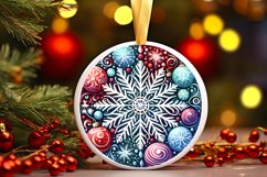 Round Christmas Ornament Sublimation|Clipart Product Image 3