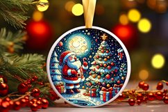 Round Christmas Ornament Sublimation|Clipart Product Image 1