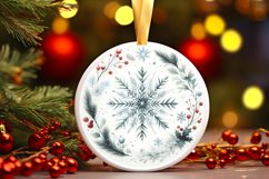 Round Christmas Ornament Sublimation|Clipart Product Image 3
