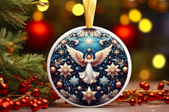 Round Christmass Ornament PNG Product Image 1