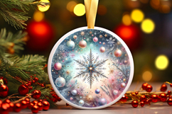 Round Christmass Ornament PNG Product Image 1