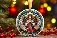 Round Christmass Ornament PNG Product Image 1