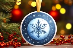 Round Christmas Ornament Sublimation|Clipart Product Image 3