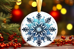 Round Christmass Ornament PNG Product Image 1