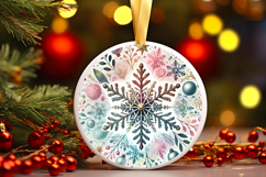 Round Christmass Ornament PNG Product Image 1
