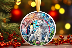 Round Christmass Ornament PNG Product Image 1