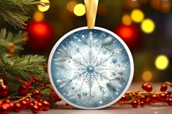 Round Christmas Ornament Sublimation|Clipart Product Image 1